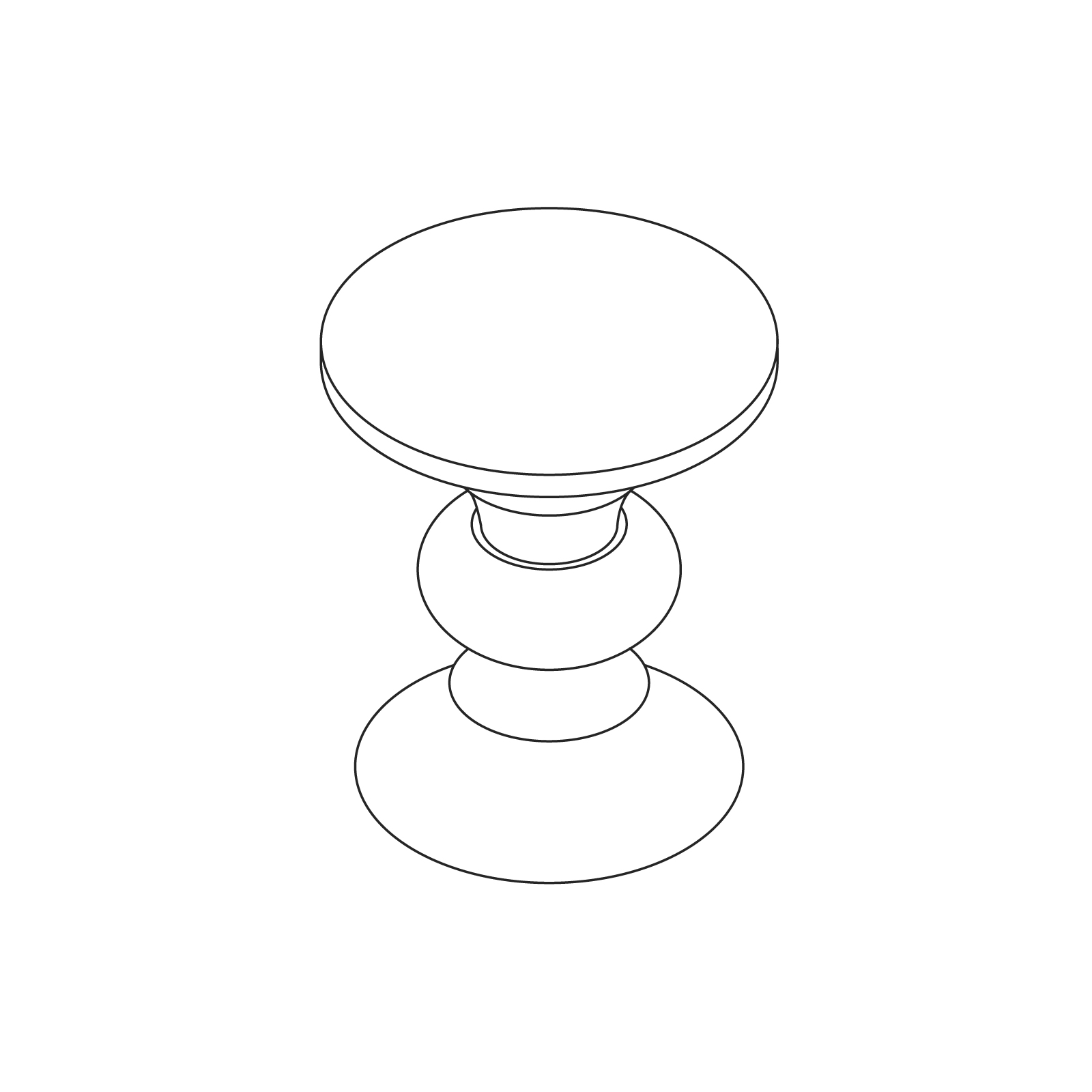 Un dibujo - Silla alta torneada Eames: con forma de B